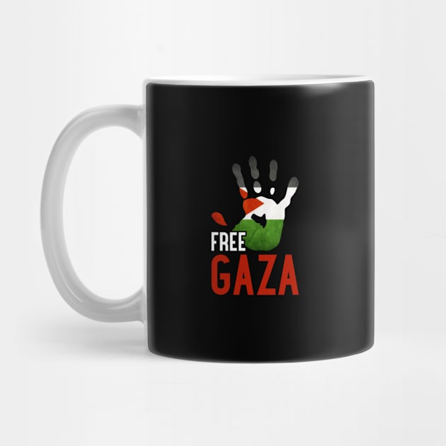 FREE GAZA - Freedom For Palestinian Flag Symbol Of Bravery by mangobanana